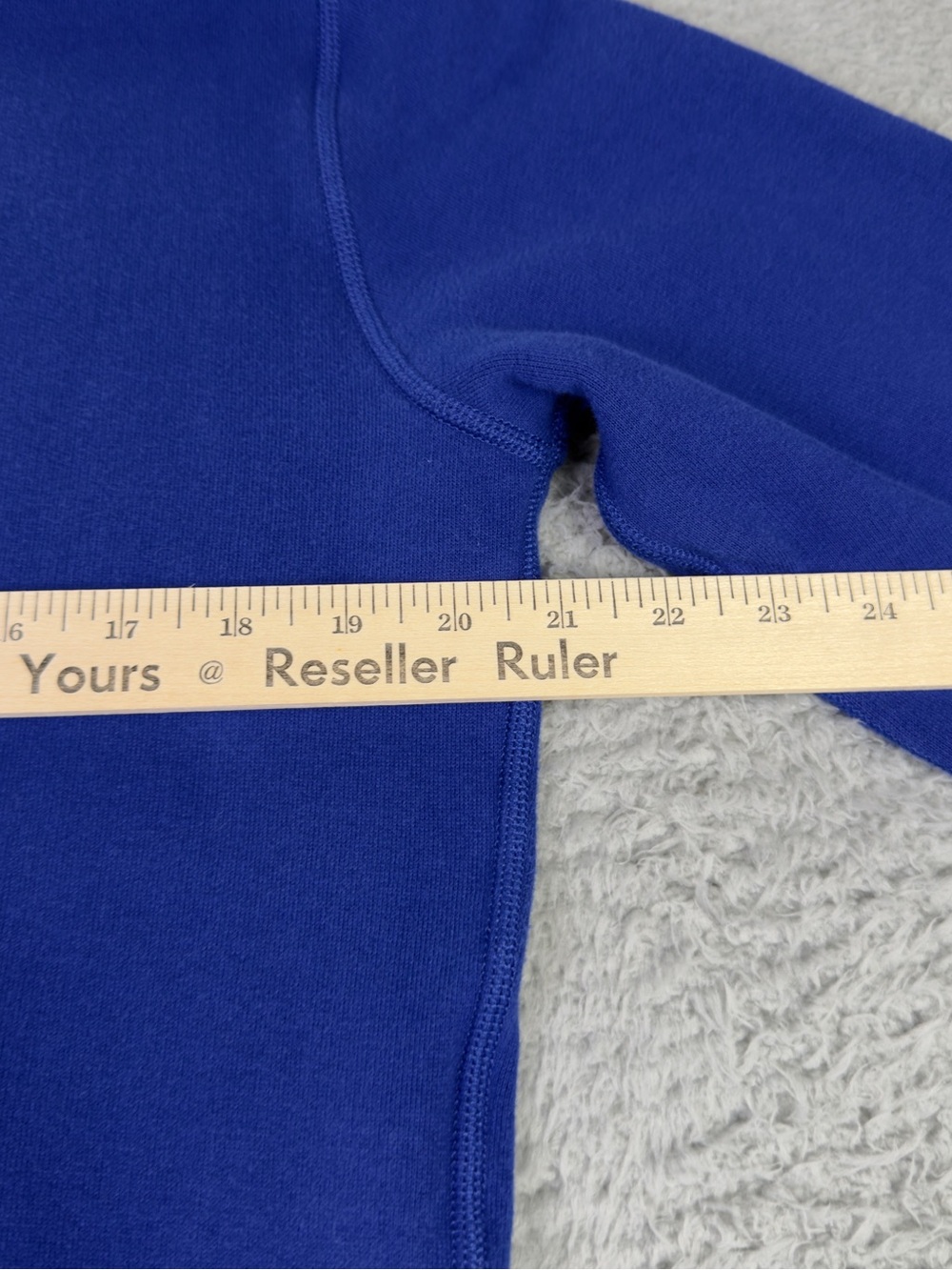 Polo Ralph Lauren Hoodie Mens Small Blue Fleece Logo Spellout Pullover Preppy - Picture 6 of 10